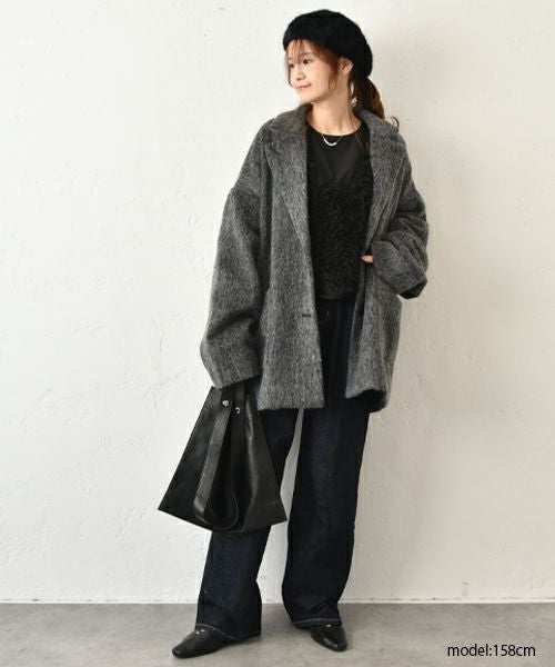 INDIMARK｜センタープレスワイドデニムパンツ [[WJ208]][C]