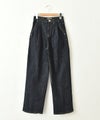 INDIMARK｜センタープレスワイドデニムパンツ [[WJ208]][C]