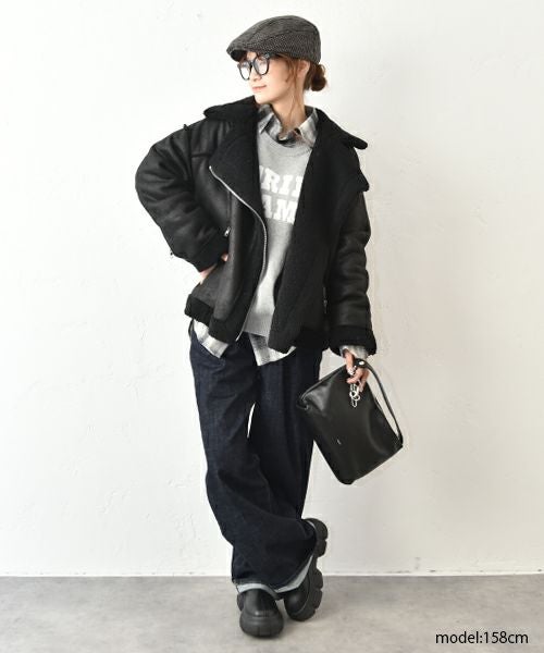 INDIMARK｜センタープレスワイドデニムパンツ [[WJ208]][C]