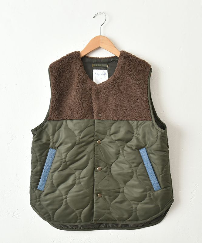 clip.tab｜ボア×キルティングベスト [[3254V-001]][C]