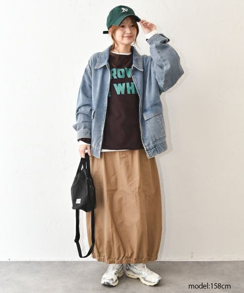  IN THE MARKET｜チノ素材バルーンスカート [[IN-108]][C]