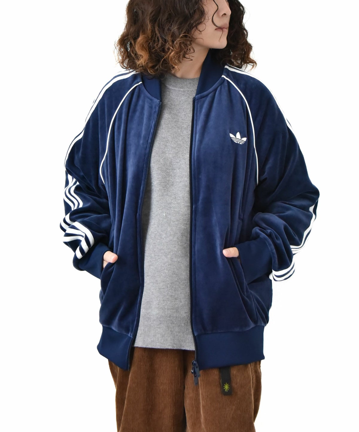 adidas｜ベロア トラックトップ [[QD668]][D]
