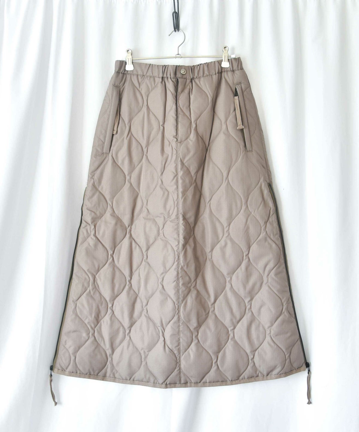 TAION｜MILITARY ZIP GUSSET DOWN SKIRT [[TAION-W150SKGZML-1]][D]