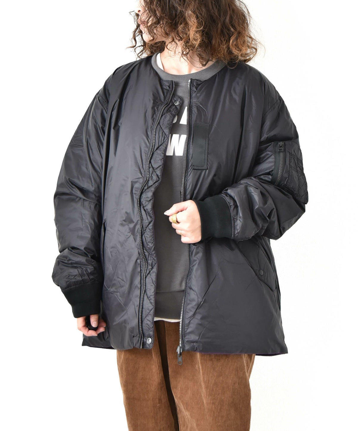 TAION｜REVERSIBLE MA-1 TYPE INNER DOWN JACKET [[TAION-JK02JS]][D]
