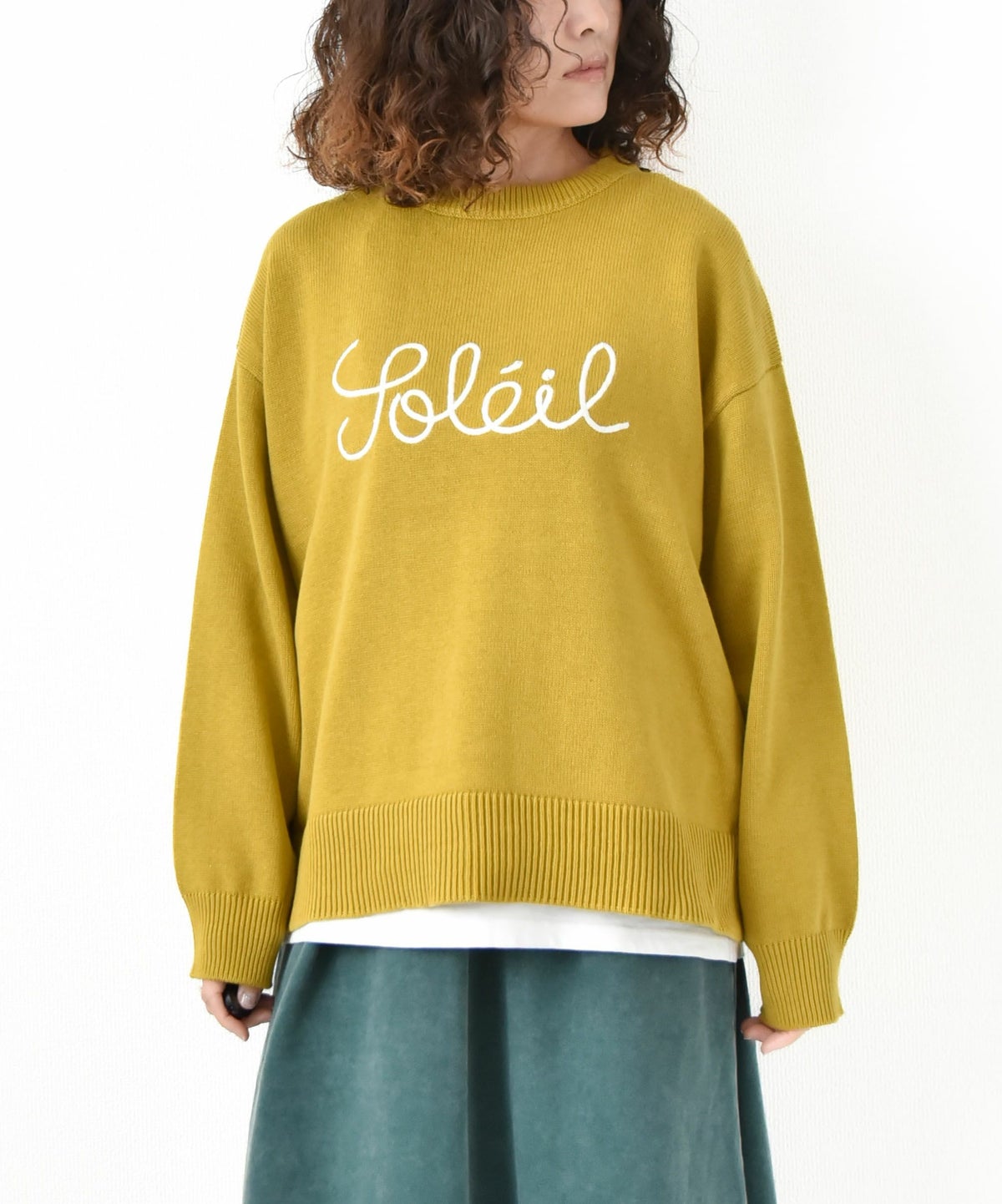 day standard｜刺繍ロゴニット [[853006]][D]