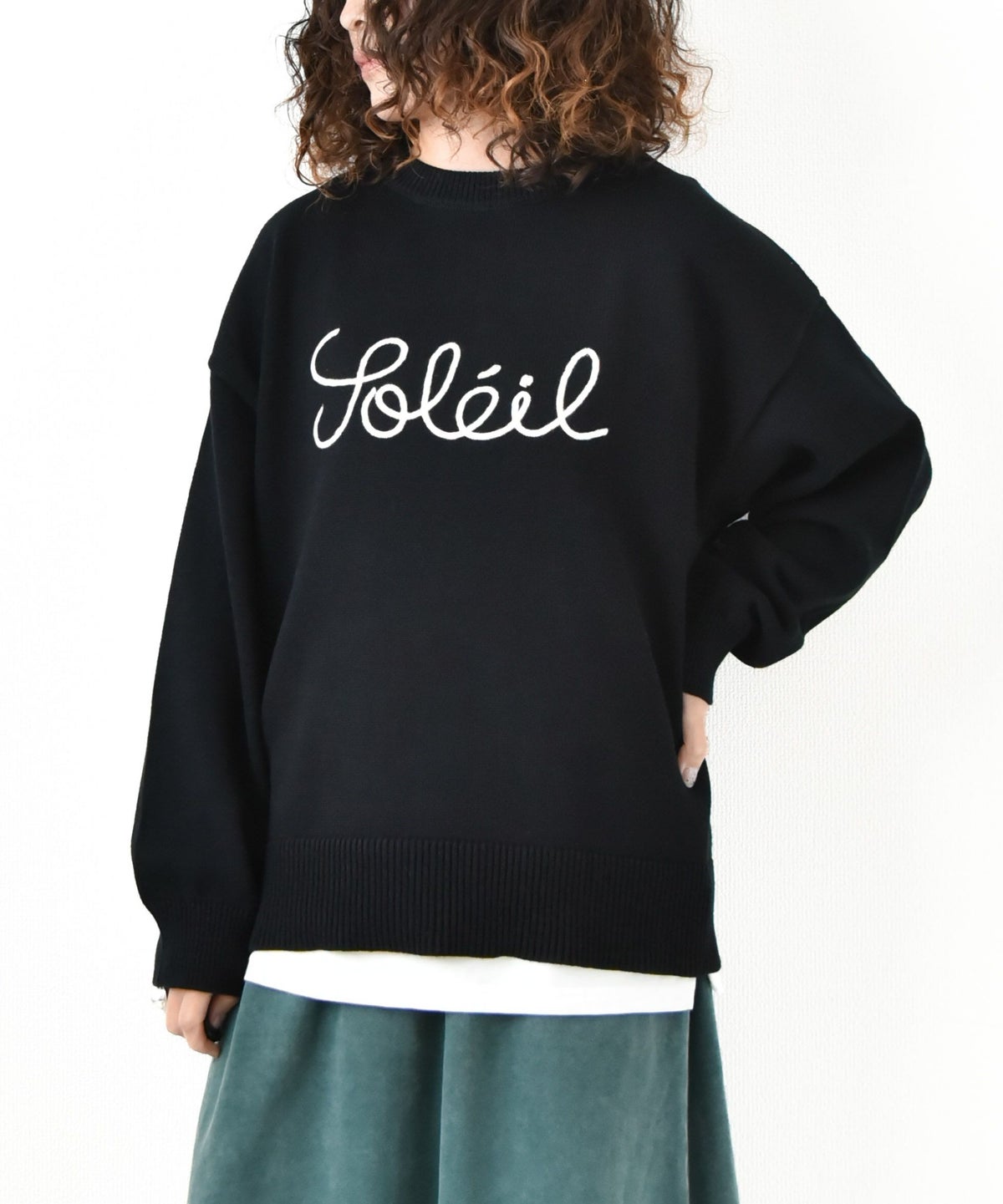 day standard｜刺繍ロゴニット [[853006]][D]