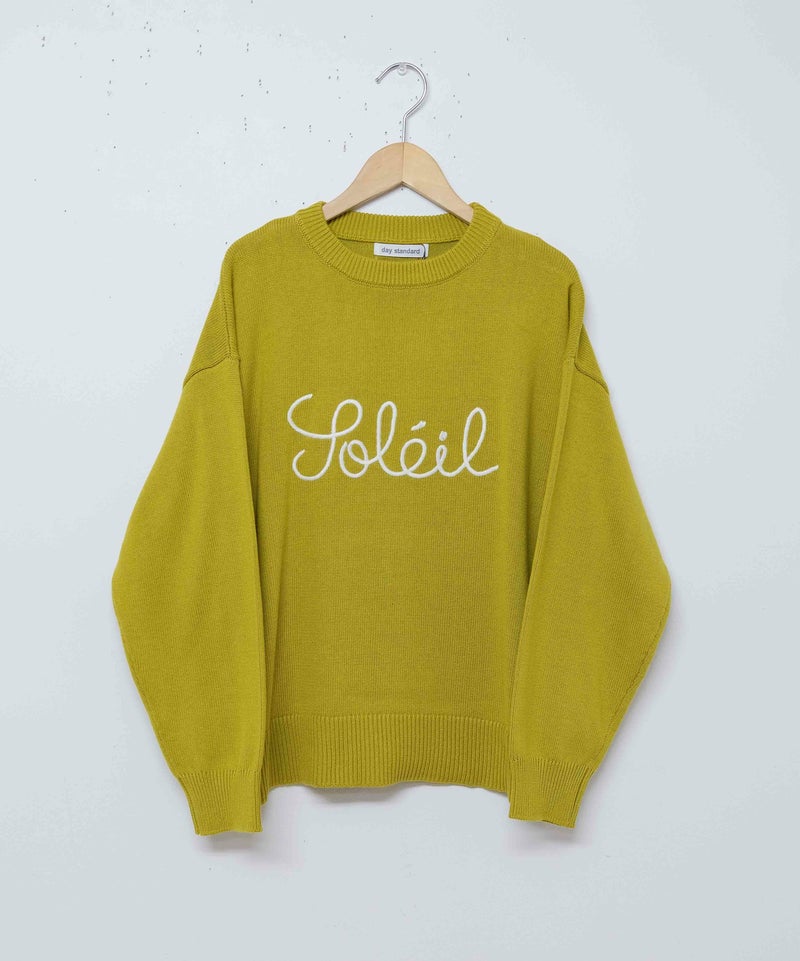 day standard｜刺繍ロゴニット [[853006]][D]