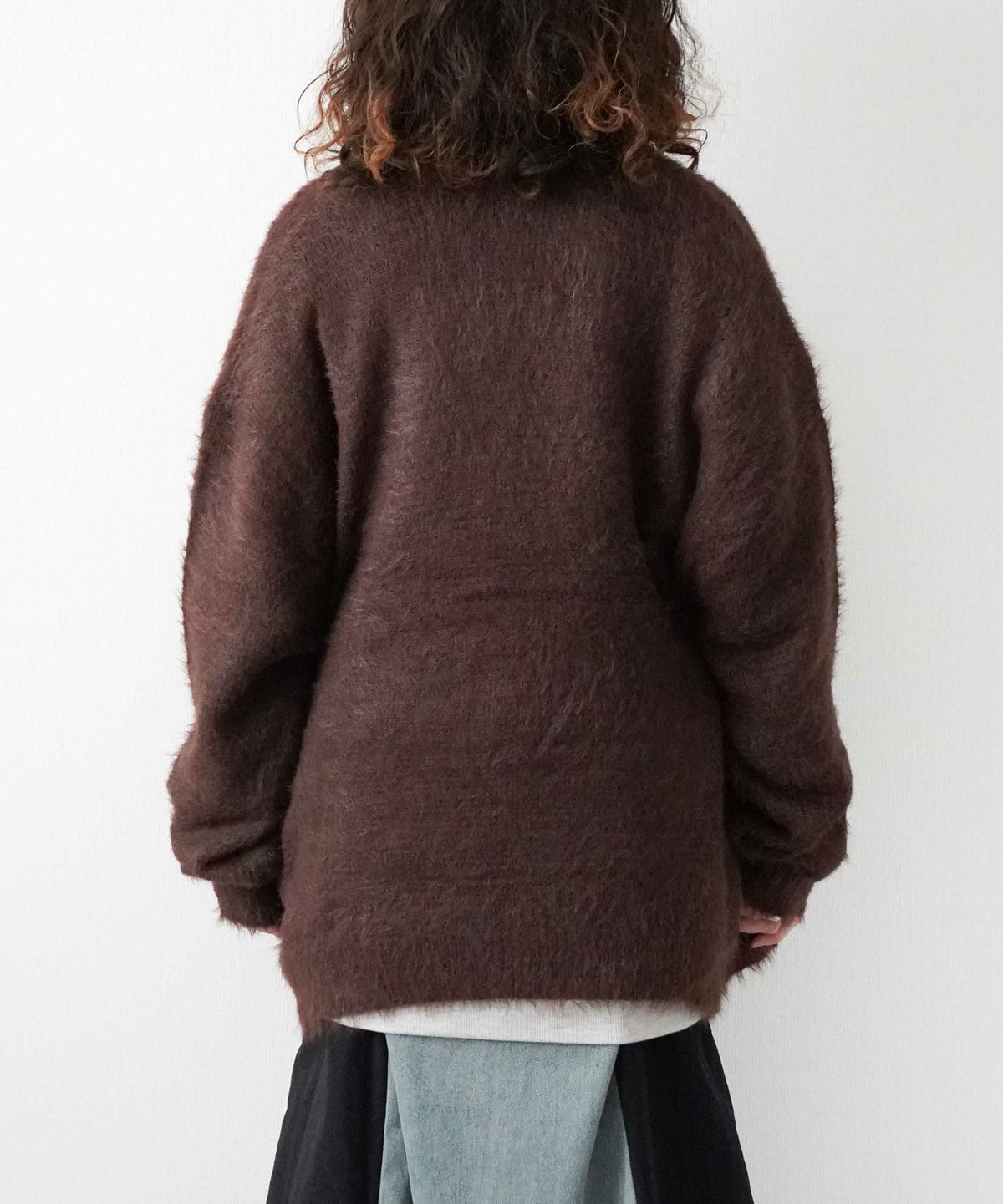 day standard｜シャギーニット　Vネックカーディガン [[251910]][D]