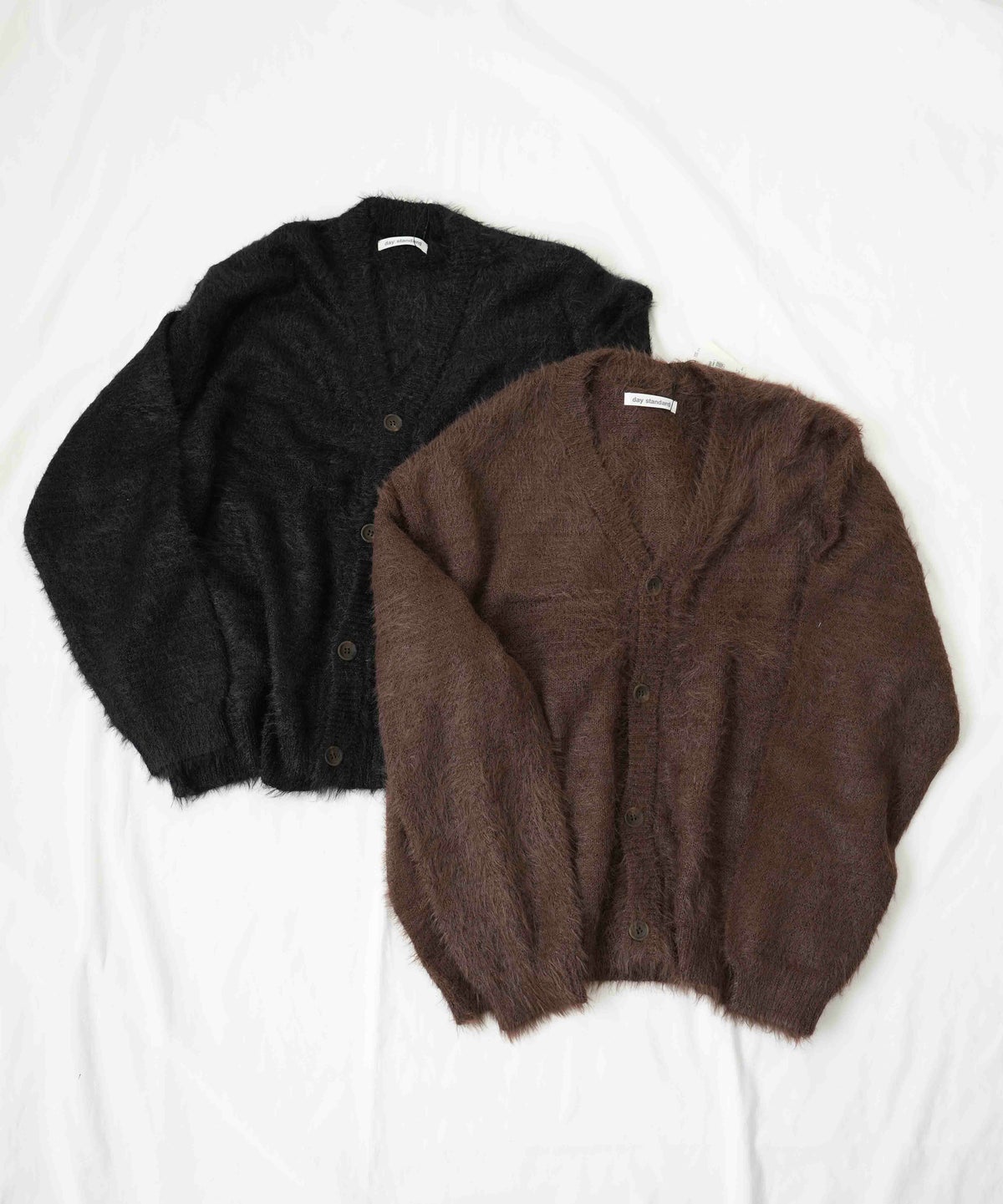 day standard｜シャギーニット　Vネックカーディガン [[251910]][D]