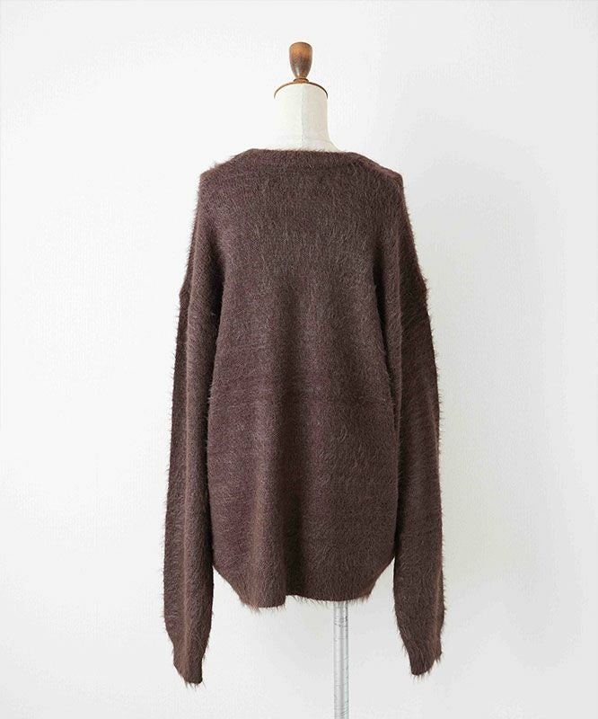 day standard｜シャギーニット　Vネックカーディガン [[251910]][D]