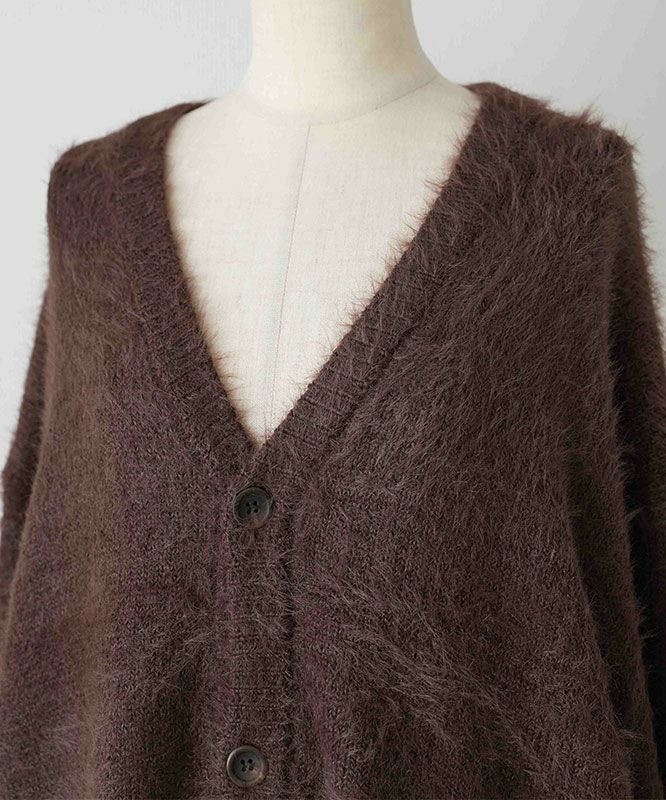 day standard｜シャギーニット　Vネックカーディガン [[251910]][D]