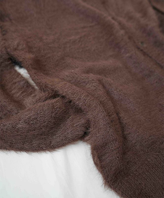 day standard｜シャギーニット　Vネックカーディガン [[251910]][D]