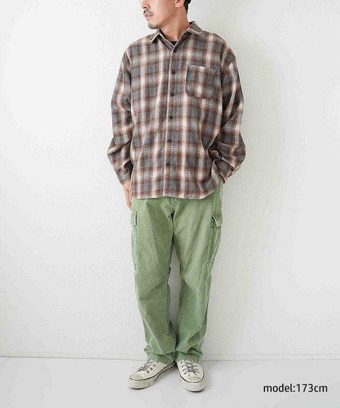 day standard｜ネルチェック　レギュラーカラーシャツ [[251920]][D]