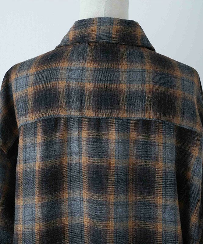 day standard｜ネルチェック　レギュラーカラーシャツ [[251920]][D]