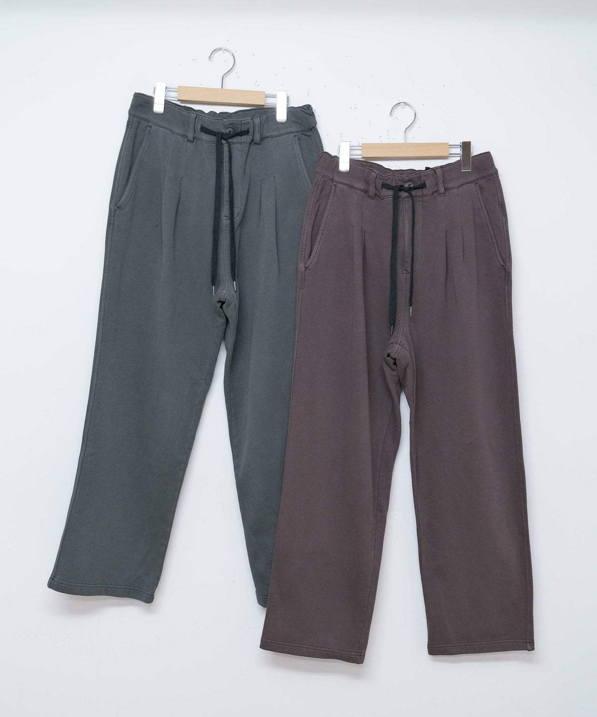 Audience｜ピグメント　ヘビー裏起毛(14オンス)2タックイージーワイドパンツ [[AUD3657]][D]