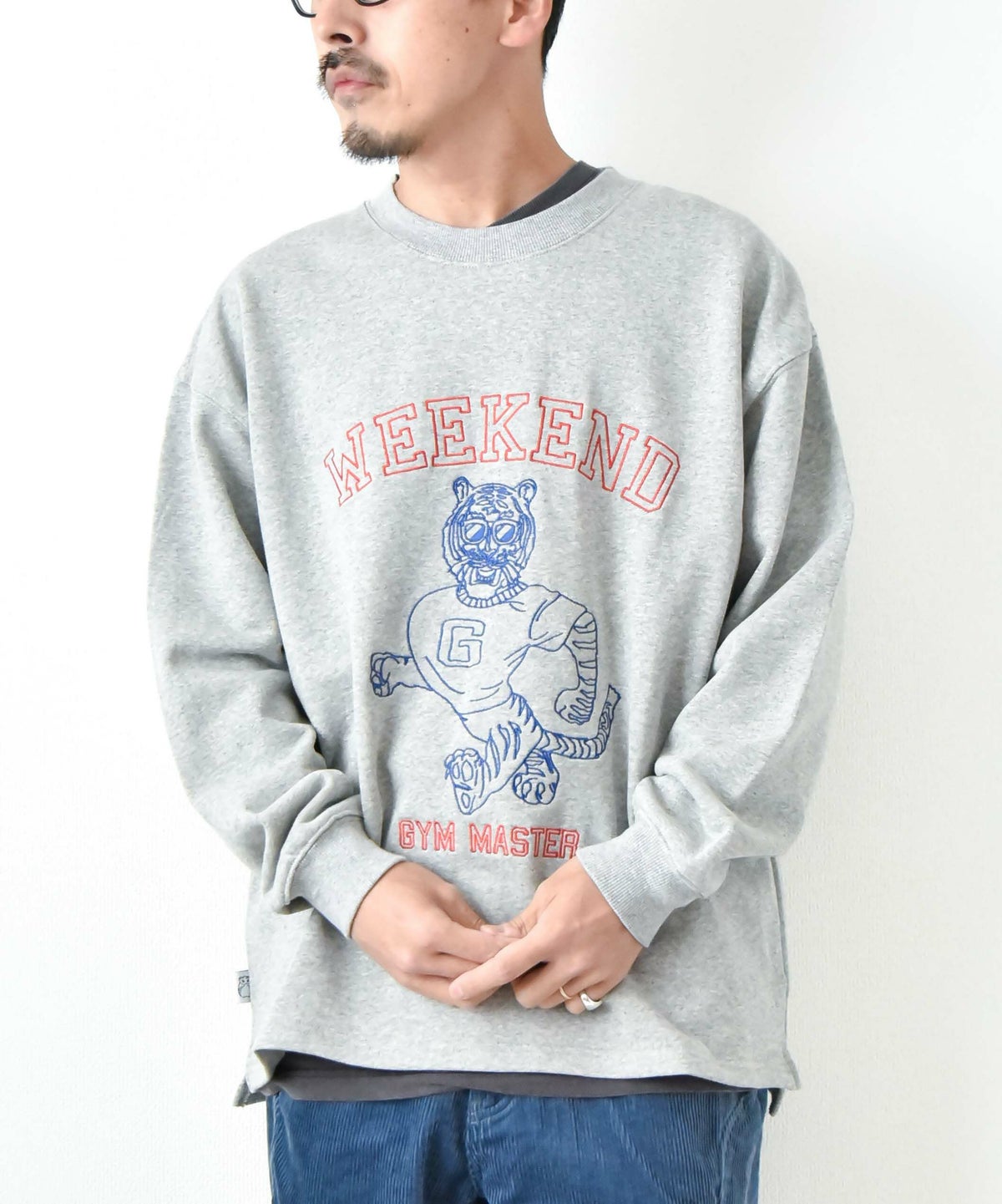 ジムマスター｜10.3oz WEEKEND 刺繍スウェットビッグTee [[G621782]][D]