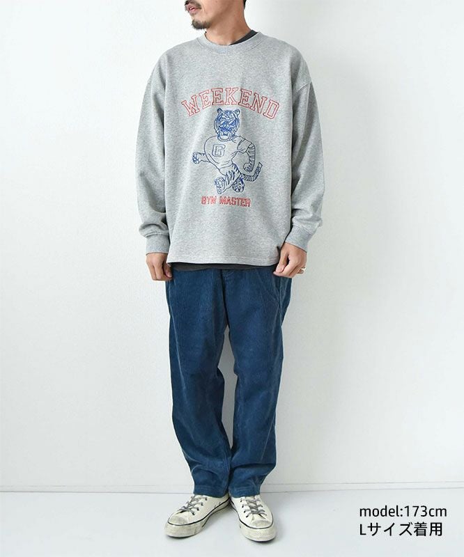 ジムマスター｜10.3oz WEEKEND 刺繍スウェットビッグTee [[G621782]][D]