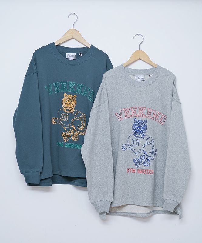 ジムマスター｜10.3oz WEEKEND 刺繍スウェットビッグTee [[G621782]][D]