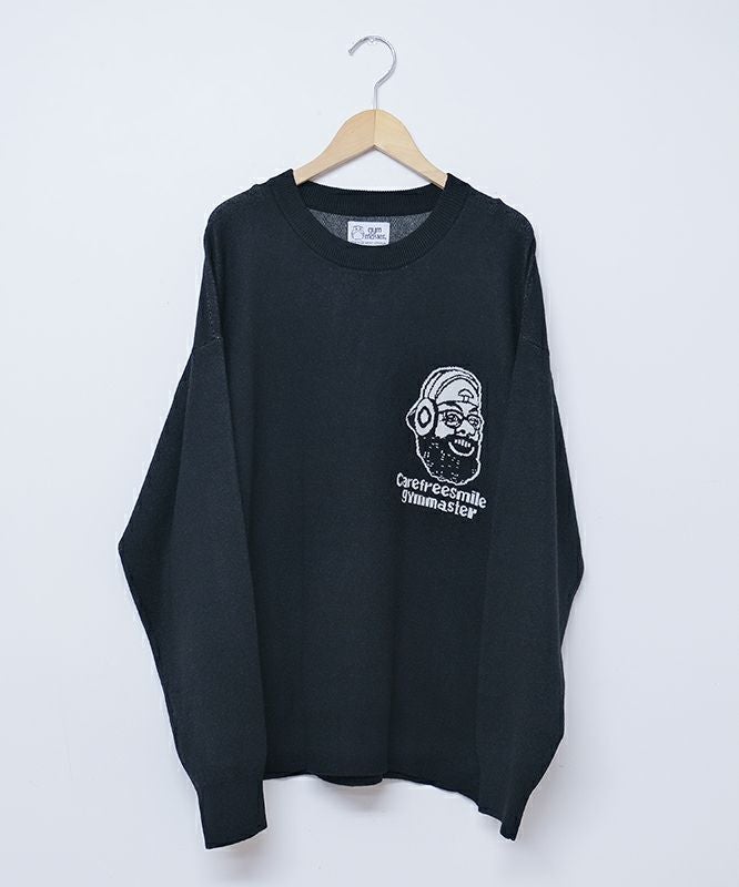 ジムマスター｜ジャガードニット　carefree smile クルーネック [[G621792]][D]