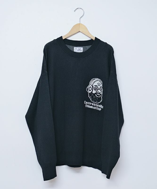 ジムマスター｜ジャガードニット　carefree smile クルーネック [[G621792]][D]