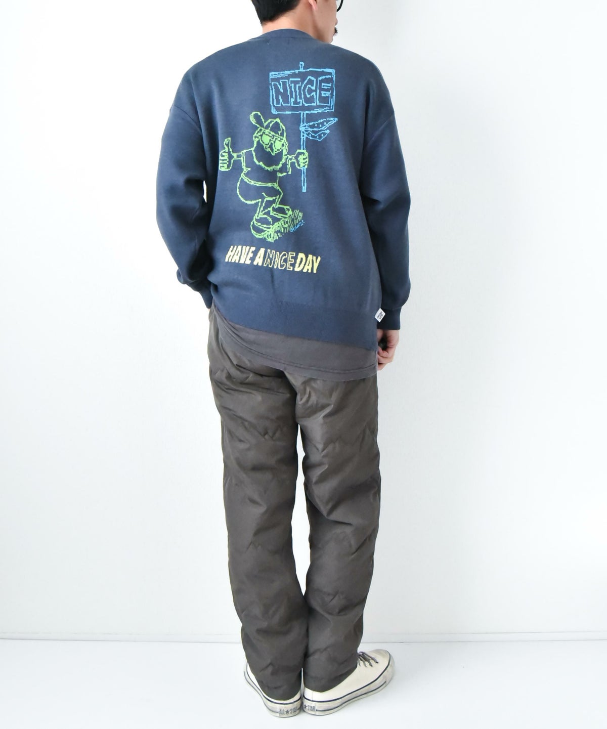 ジムマスター｜ジャガードニット　NICE クルーネック [[G621795]][D]