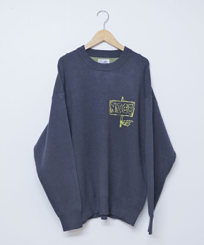 ジムマスター｜ジャガードニット　NICE クルーネック [[G621795]][D]