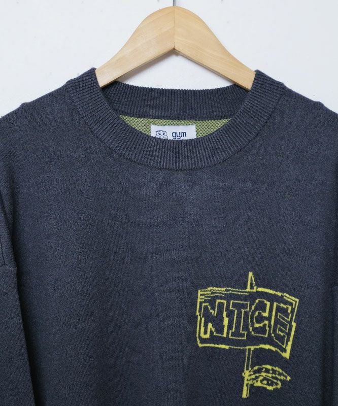 ジムマスター｜ジャガードニット　NICE クルーネック [[G621795]][D]