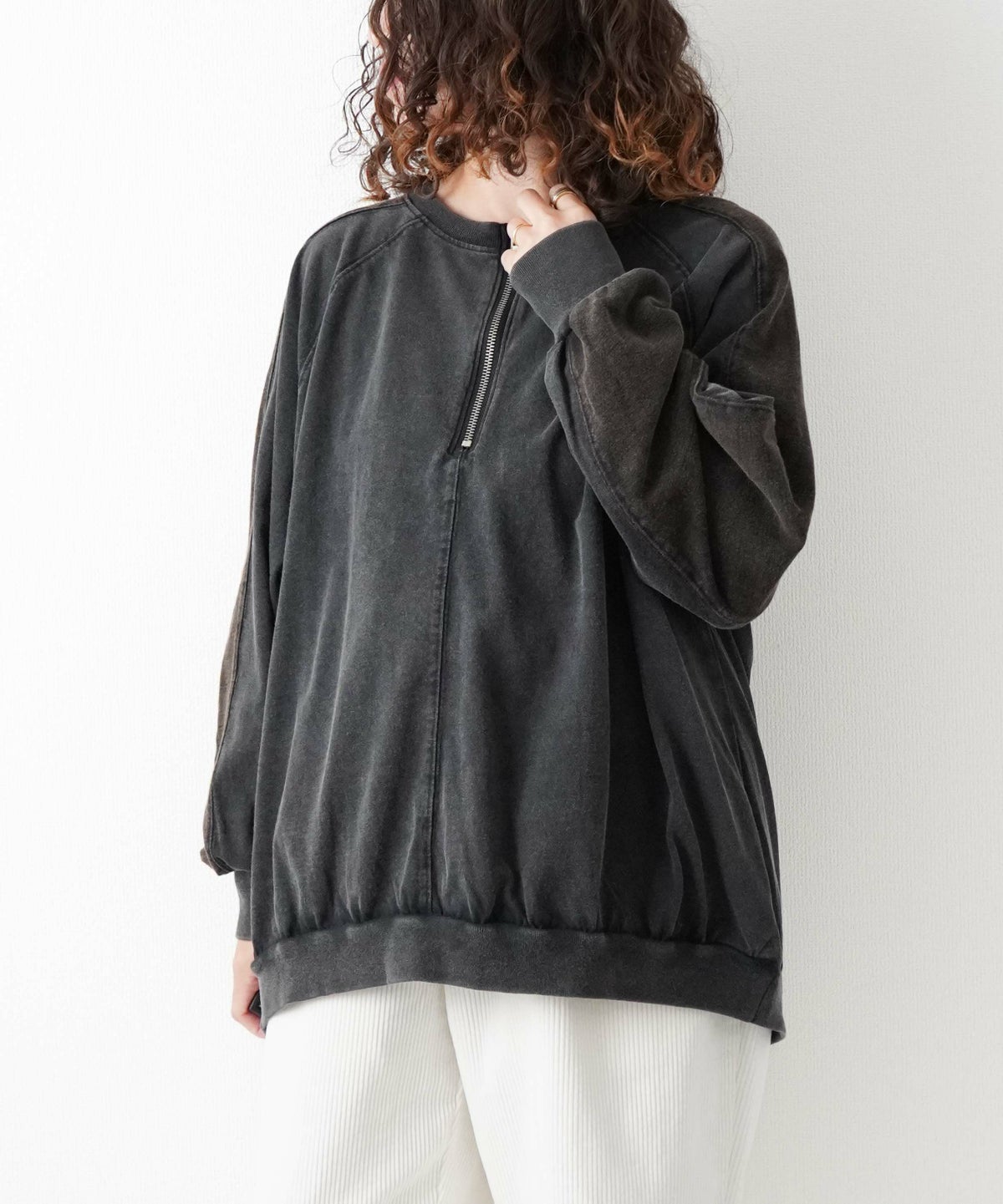 day standard｜スノーウォッシュ加工ハーフジッププルオーバー [[K53146-38]][D]