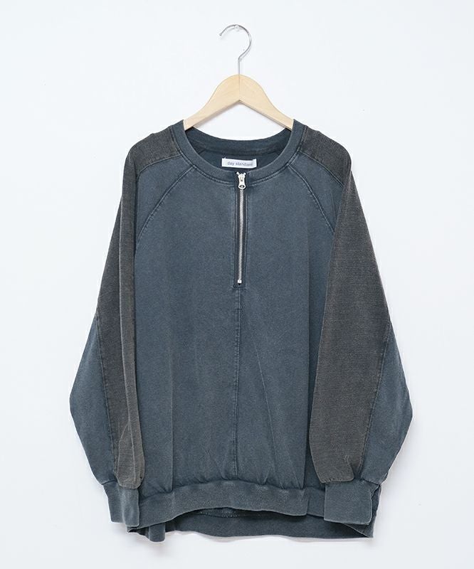 day standard｜スノーウォッシュ加工ハーフジッププルオーバー [[K53146-38]][D]