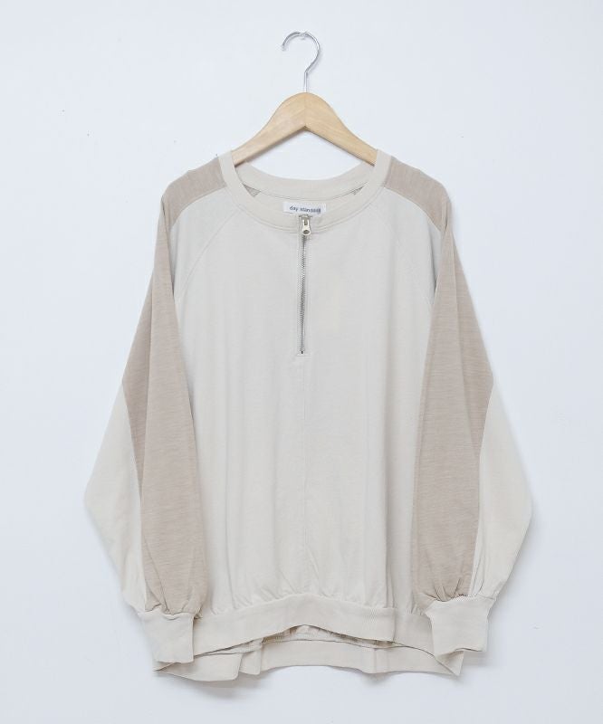 day standard｜スノーウォッシュ加工ハーフジッププルオーバー [[K53146-38]][D]