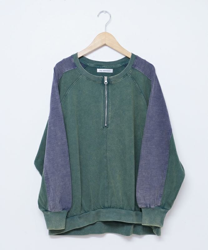 day standard｜スノーウォッシュ加工ハーフジッププルオーバー [[K53146-38]][D]