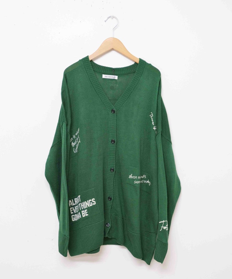 day standard｜ランダムロゴVカーデ [[B53053-28]][D]