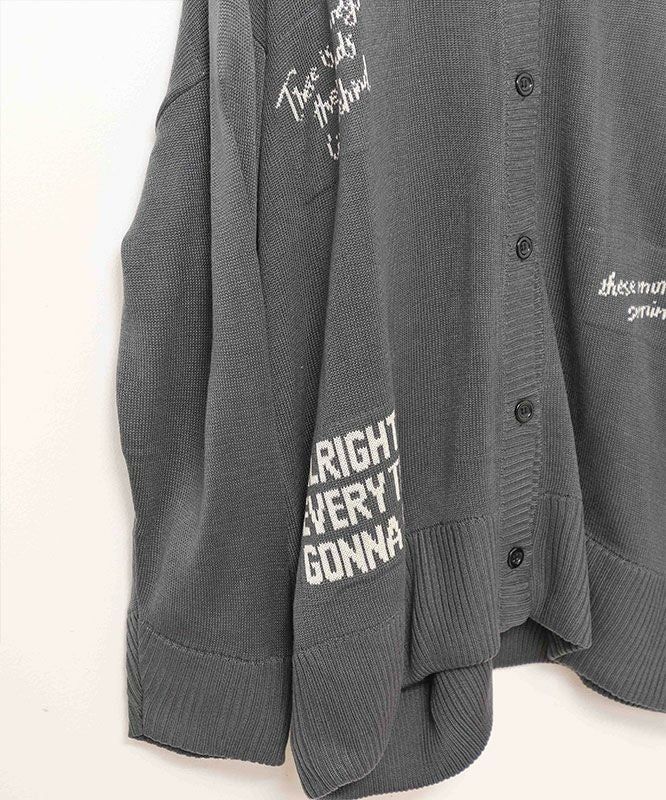 day standard｜ランダムロゴVカーデ [[B53053-28]][D]