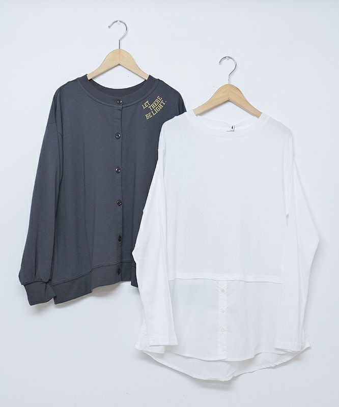 day standard｜2WAYカーデ(レイヤードロンTセット) [[K53060A-28]][D]