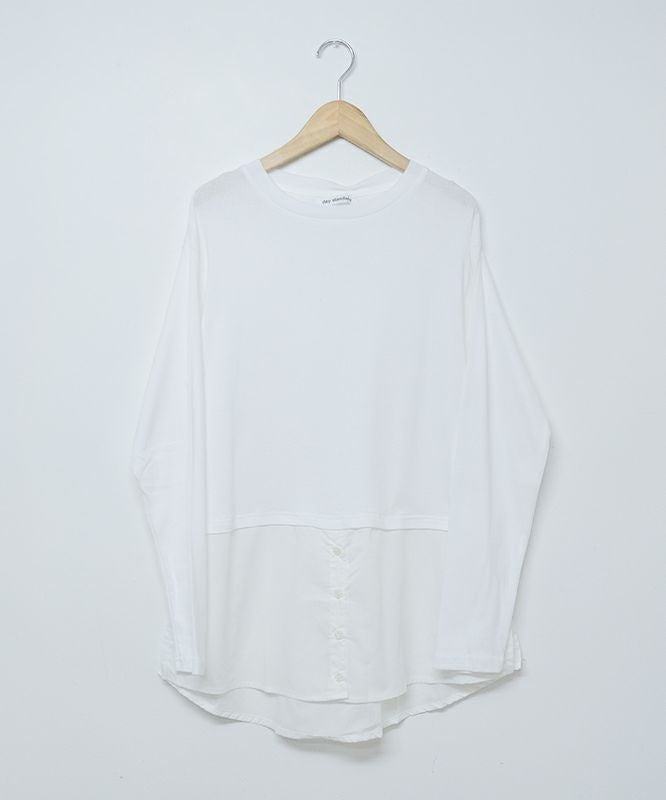 day standard｜2WAYカーデ(レイヤードロンTセット) [[K53060A-28]][D]