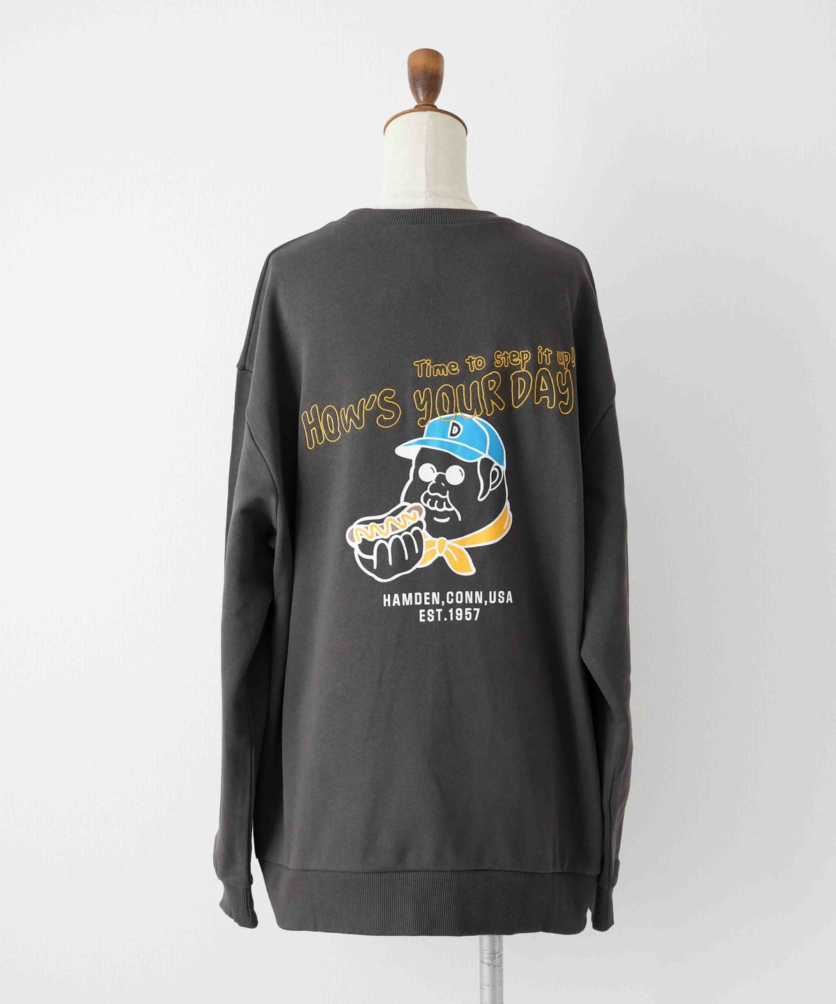 duckster｜別注　ホットドックおじさん　クルースウェット [[944901]][D]