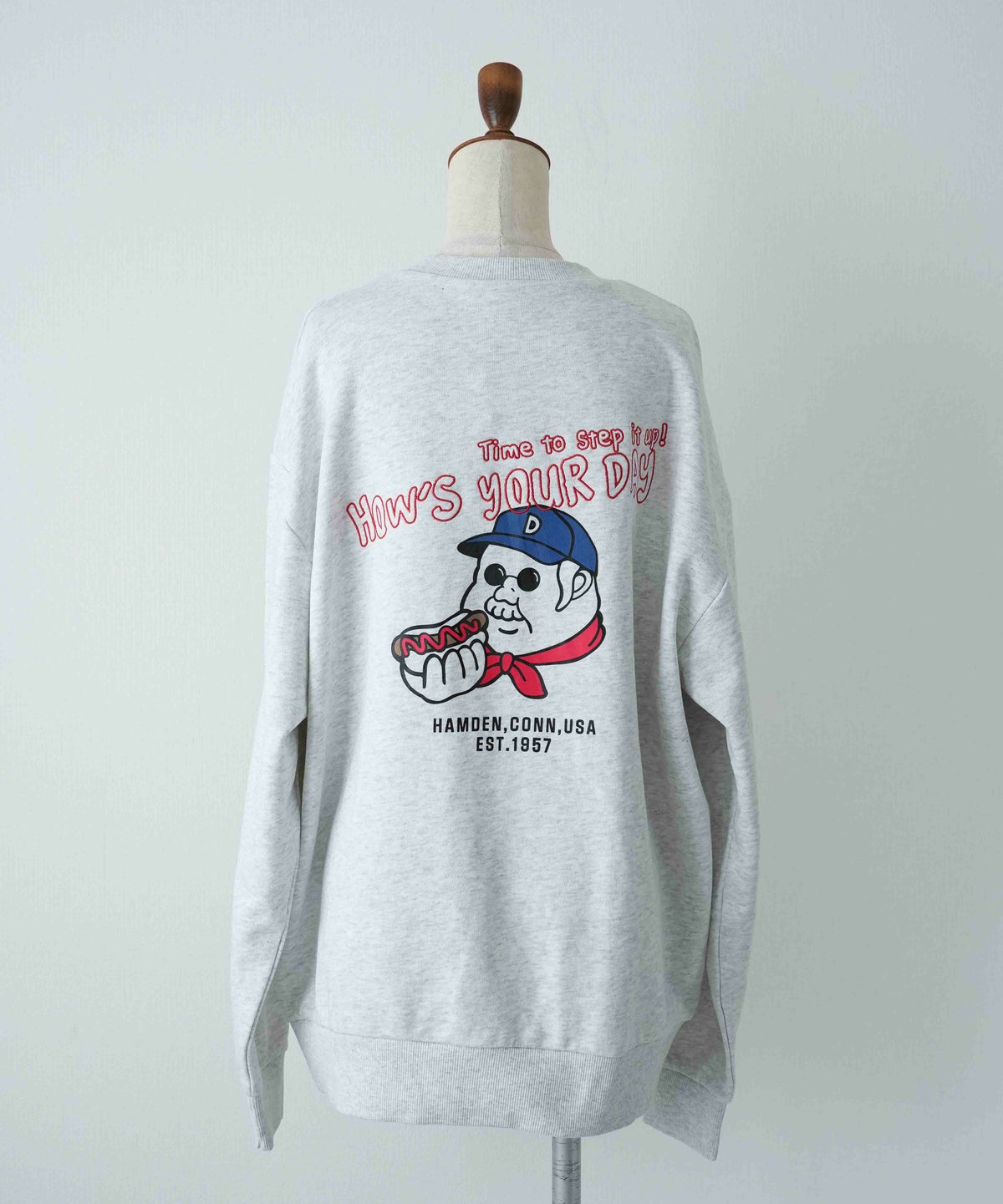 duckster｜別注　ホットドックおじさん　クルースウェット [[944901]][D]