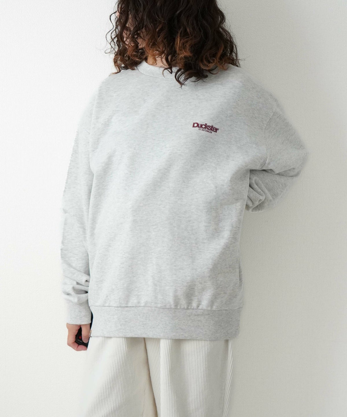 duckster｜別注　コミック風おじさん　クルースウェット [[944902]][D]