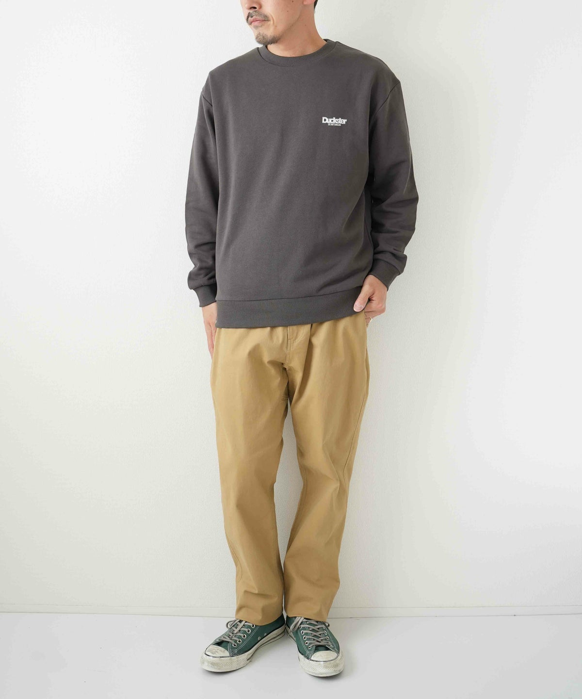 duckster｜別注　コミック風おじさん　クルースウェット [[944902]][D]