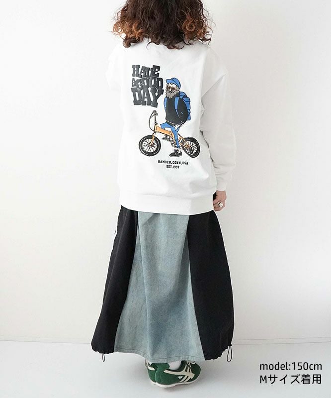 duckster｜別注　自転車おじさん　クルースウェット [[944903]][D]