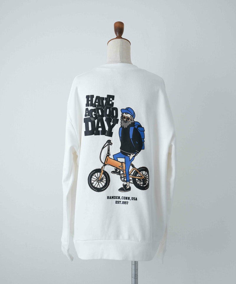 duckster｜別注　自転車おじさん　クルースウェット [[944903]][D]