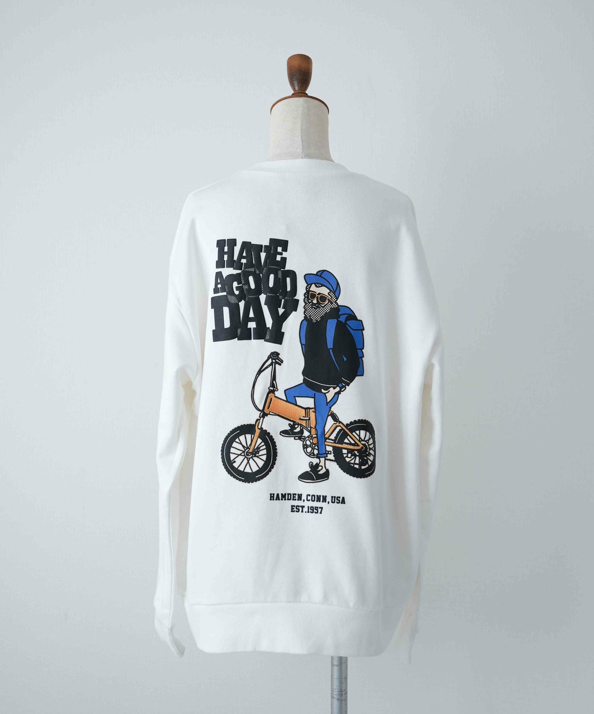 duckster｜別注　自転車おじさん　クルースウェット [[944903]][D]