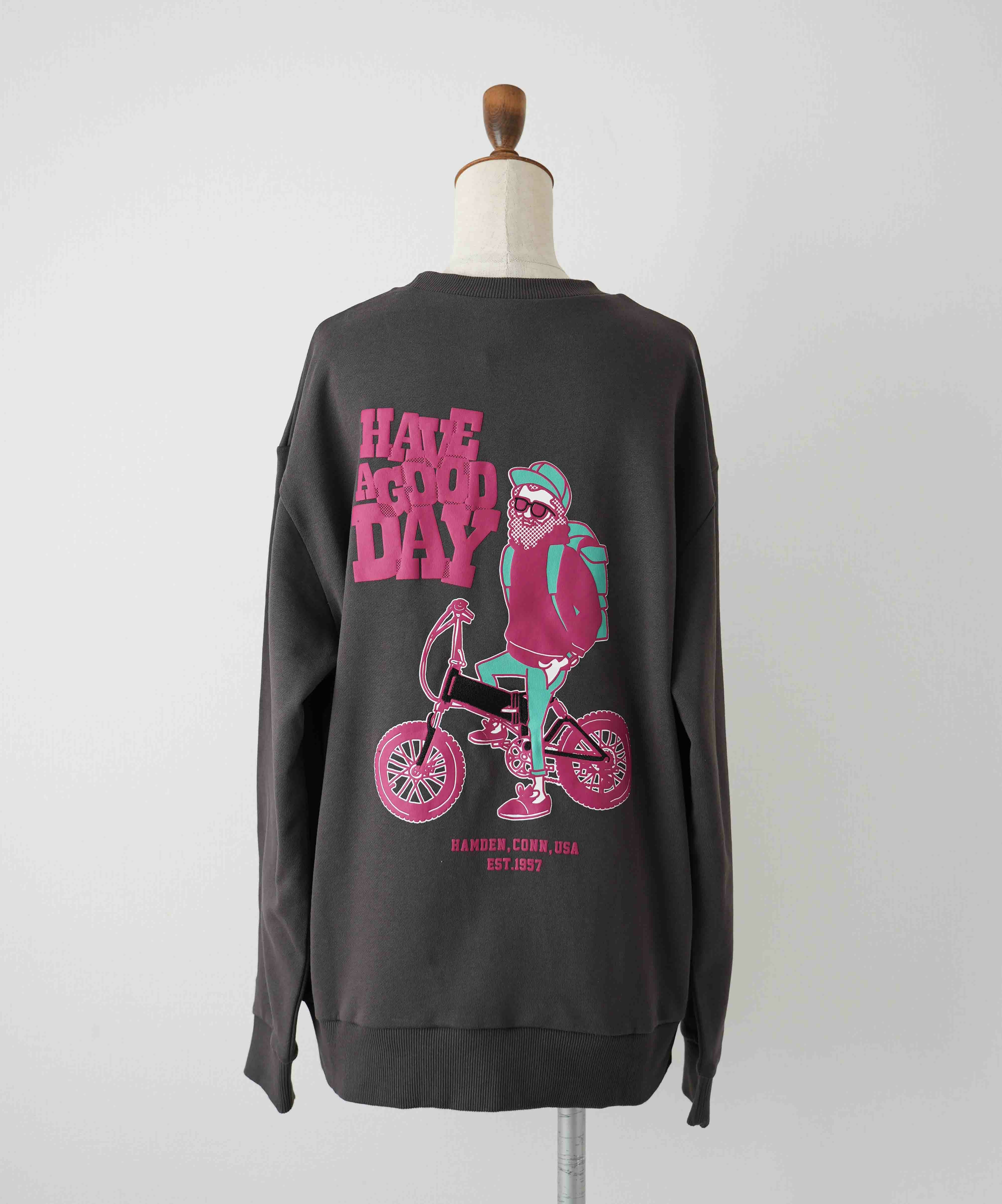 duckster｜別注 自転車おじさん クルースウェット [[944903]][D