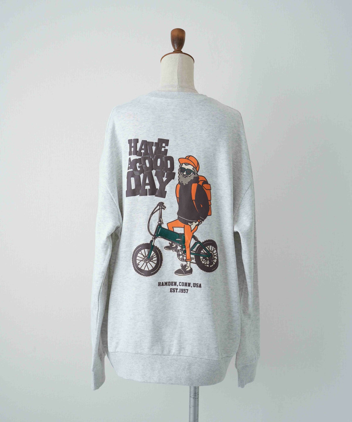 duckster｜別注　自転車おじさん　クルースウェット [[944903]][D]
