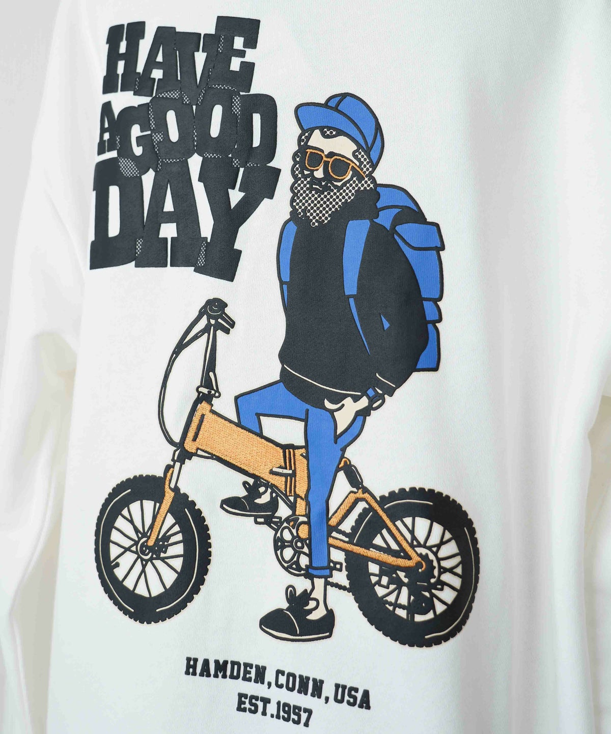 duckster｜別注　自転車おじさん　クルースウェット [[944903]][D]