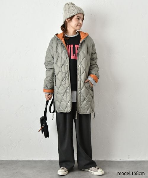 TAION｜ミリタリーWジップダウンジャケットパーカー [[TAION-M65LSZBML-1-PK]][C]