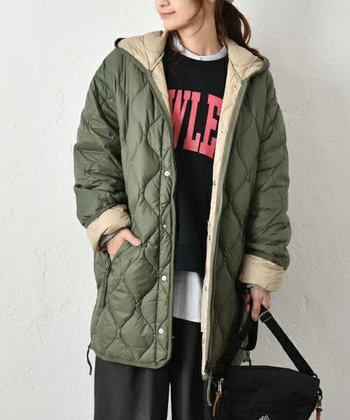 TAION｜ミリタリーWジップダウンジャケットパーカー [[TAION-M65LSZBML-1-PK]][C]