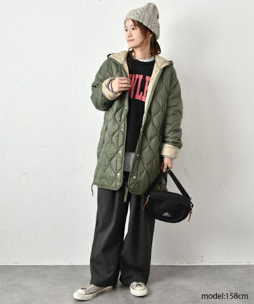 TAION｜ミリタリーWジップダウンジャケットパーカー [[TAION-M65LSZBML-1-PK]][C]