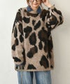 HUMS｜レオパード柄ニット [[RNK-25112]][C]