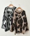 HUMS｜レオパード柄ニット [[RNK-25112]][C]